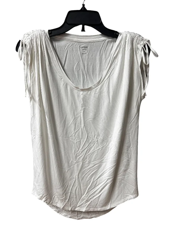 Handmade women's topsTop Short Sleeve By Express In White, Size: Xs