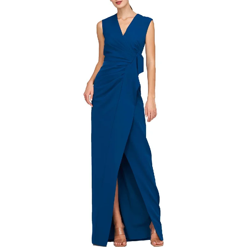 Embroidered dresses for womenKay Unger New York Womens Ruffled Long Evening Dress