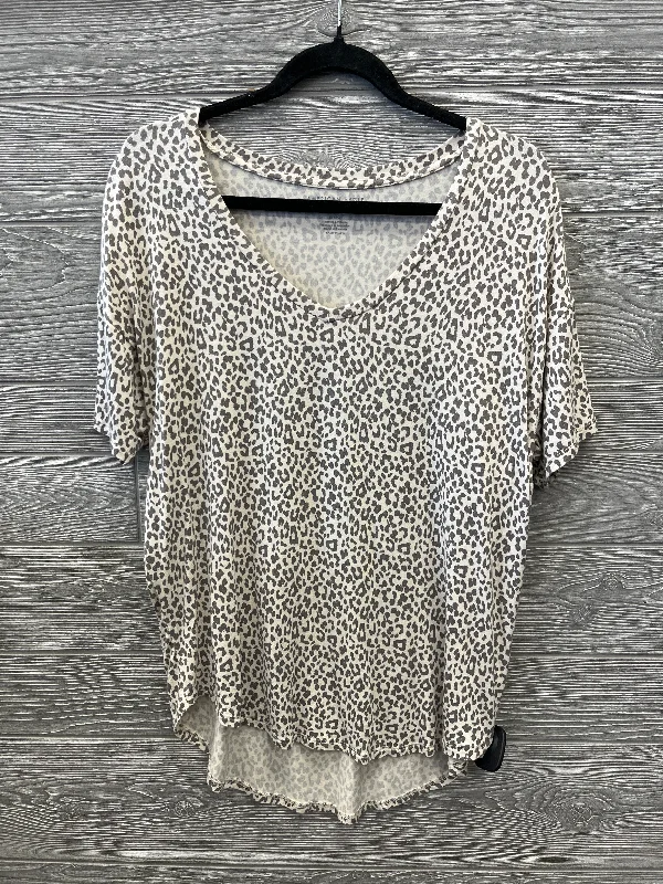 Spaghetti strap women's topsTop Short Sleeve By American Eagle In Animal Print, Size: S