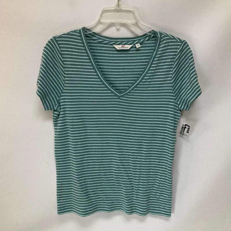 Lace-up women's topsTop Short Sleeve By Vineyard Vines In Green, Size: M