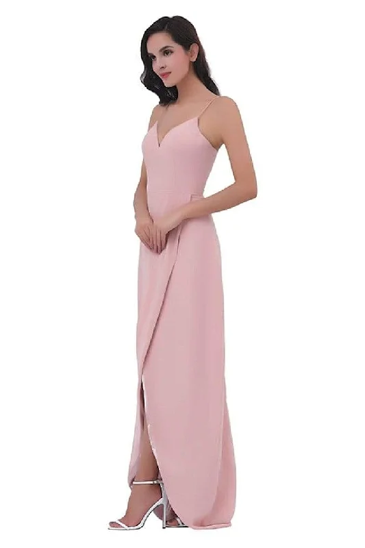 Evening gowns for formal eventsJ'Adore Dresses - J11337 Deep V-Neck Sheath Prom Dress