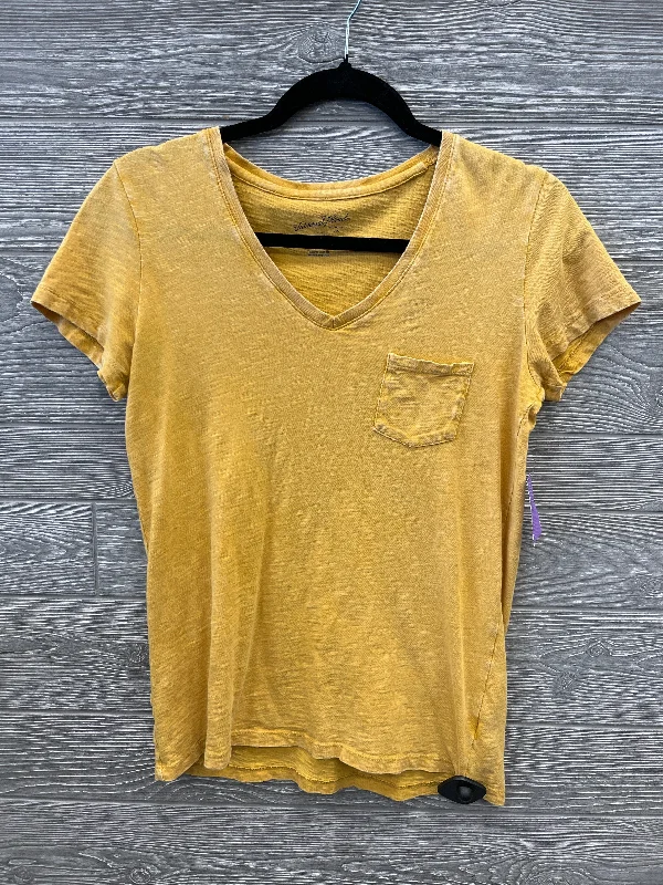 Spaghetti strap women's topsTop Short Sleeve By Universal Thread In Yellow, Size: Xs
