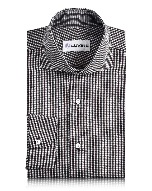 formal vests for menDark Brown Gingham