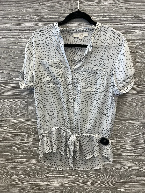Eco-friendly women's topsTop Short Sleeve By Loft In Grey, Size: Xs