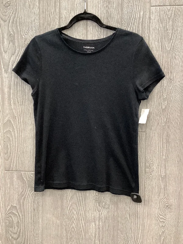 Local artisan women's topsTop Short Sleeve By Croft And Barrow In Black, Size: S