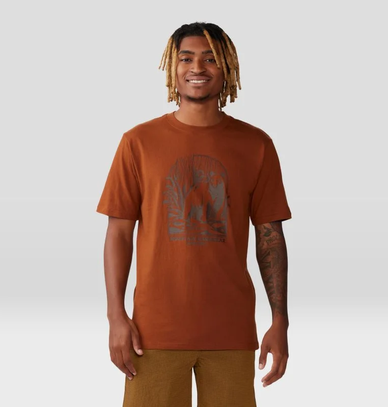 men's short-sleeved shirts with a relaxed fitMen's Grizzly Bear Short Sleeve - Iron Oxide