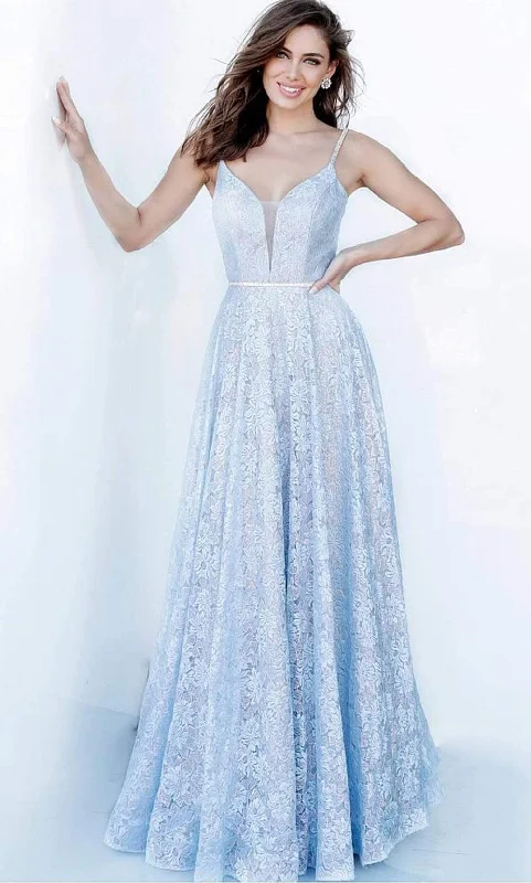 Patterned dresses for womenJVN by Jovani  JVN03111 - Illusion Lace Gown