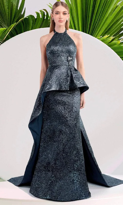 Handmade dresses for unique fashion statementsJanique 24981 - Halter Overskirt Mermaid Gown