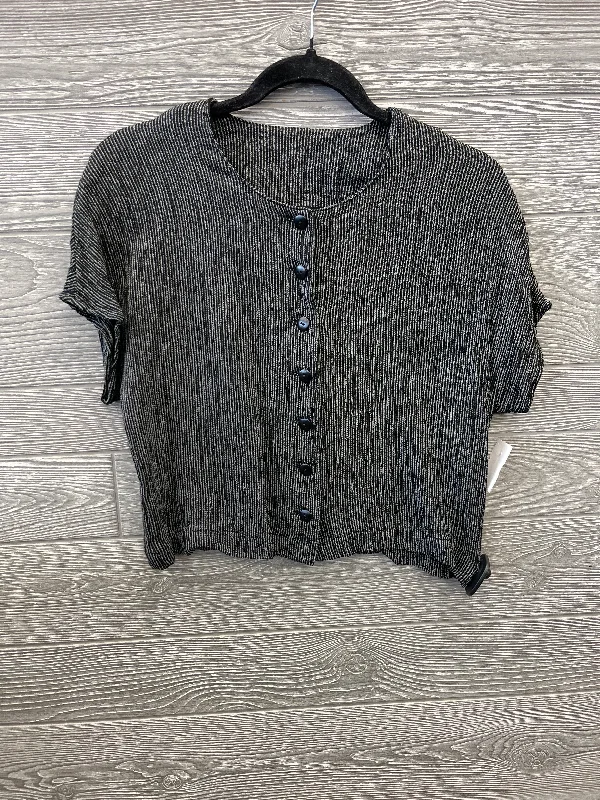 Boutique women's topsTop Short Sleeve By Caroline Rose In Black, Size: S