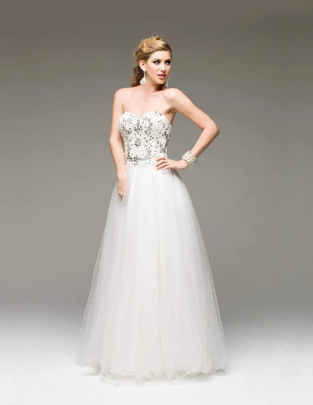 Sustainable dresses for eco-conscious womenJ'Adore Dresses - J5058L Sweetheart Tulle A-Line Prom Gown