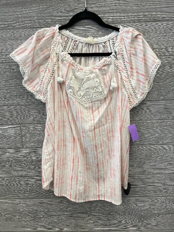 Maternity women's topsTop Short Sleeve By Clothes Mentor In Pink, Size: M