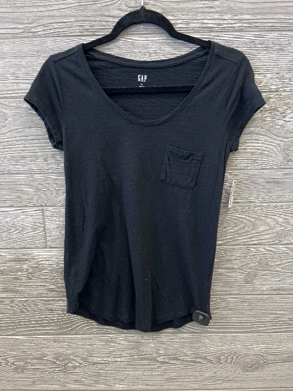Transitional women's topsTop Short Sleeve By Gap In Black, Size: Xs