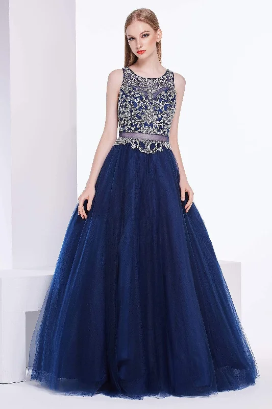 Transitional dresses for in-between seasonsJ'Adore Dresses - J14015 Beaded Sleeveless Tulle Prom Ballgown
