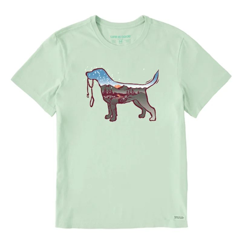 bold and colorful short-sleeved tops for menMen's Dogscape Short Sleeve Tee