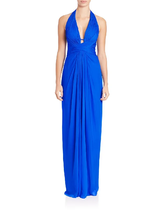 One-shoulder dresses for womenAidan Mattox - 54469500 - Crisscross Ruche-Ornate Sheath Dress