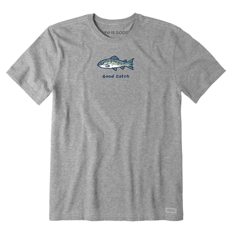 unique short-sleeved tops for men that stand out in a crowdMen's Good Catch Crusher Tee