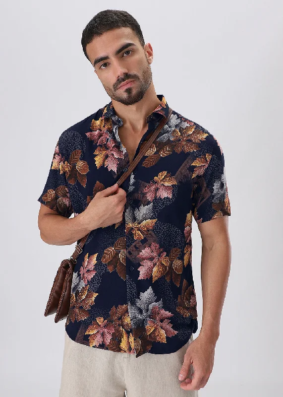long-sleeved shirts for menSpring Fall Feather shirt