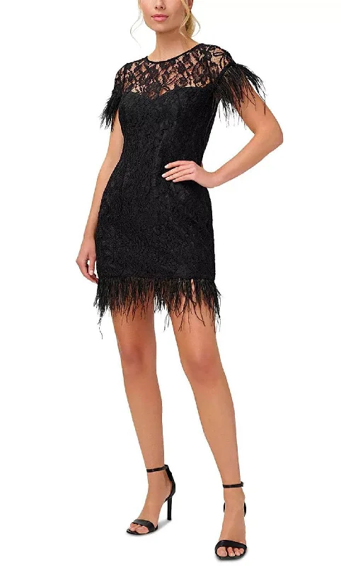 High-neck dresses for womenAidan Mattox MN1E207483 - Lace Applique Dress
