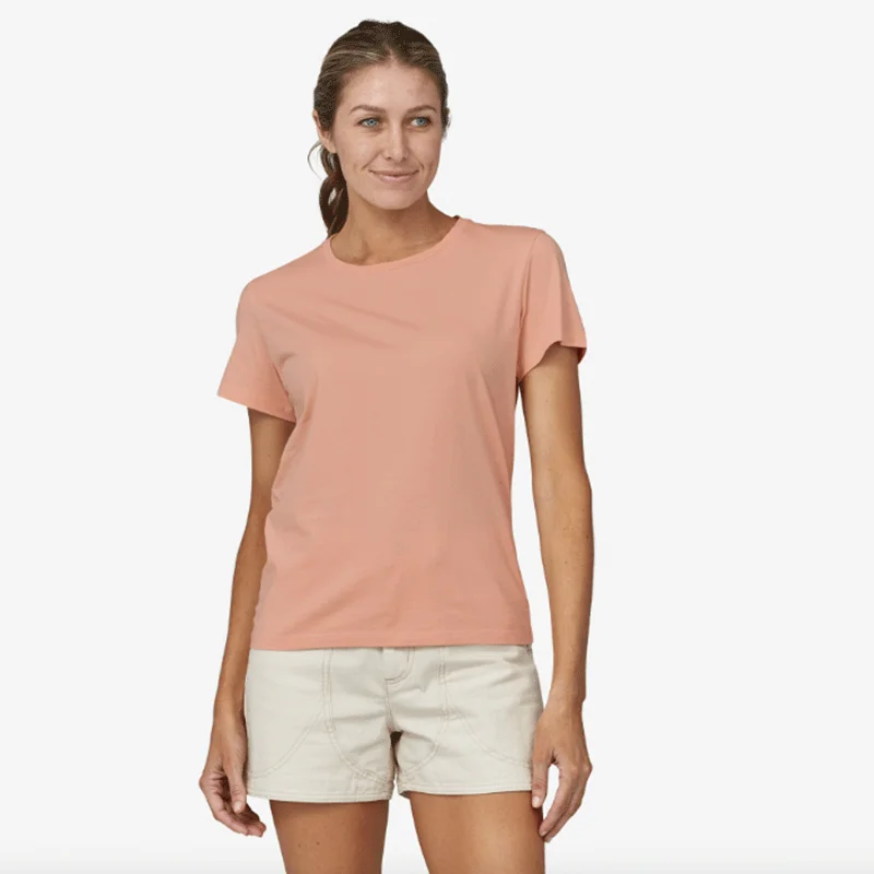 short-sleeved shirts for men with a wrinkle-free finishWomen's Regenerative Organic Certified Cotton Tee