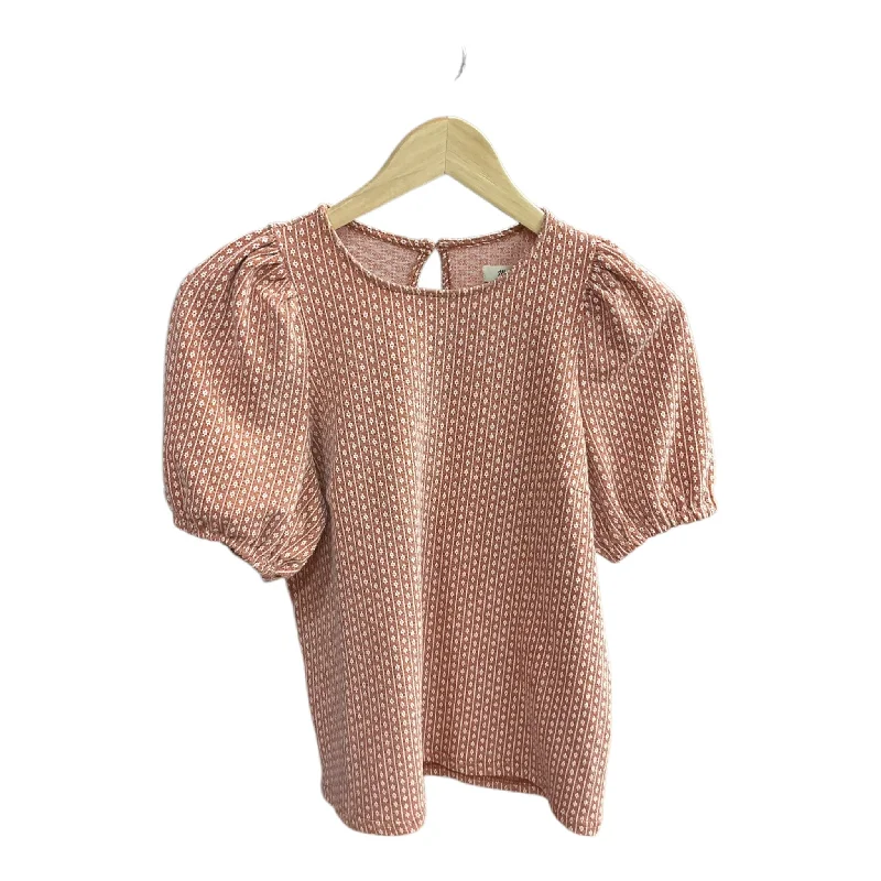 Sustainable women's topsTop Short Sleeve By Madewell In Orange, Size: S