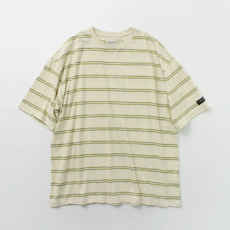denim jackets for menILL ONE EIGHTY / Retro stripe T-shirt