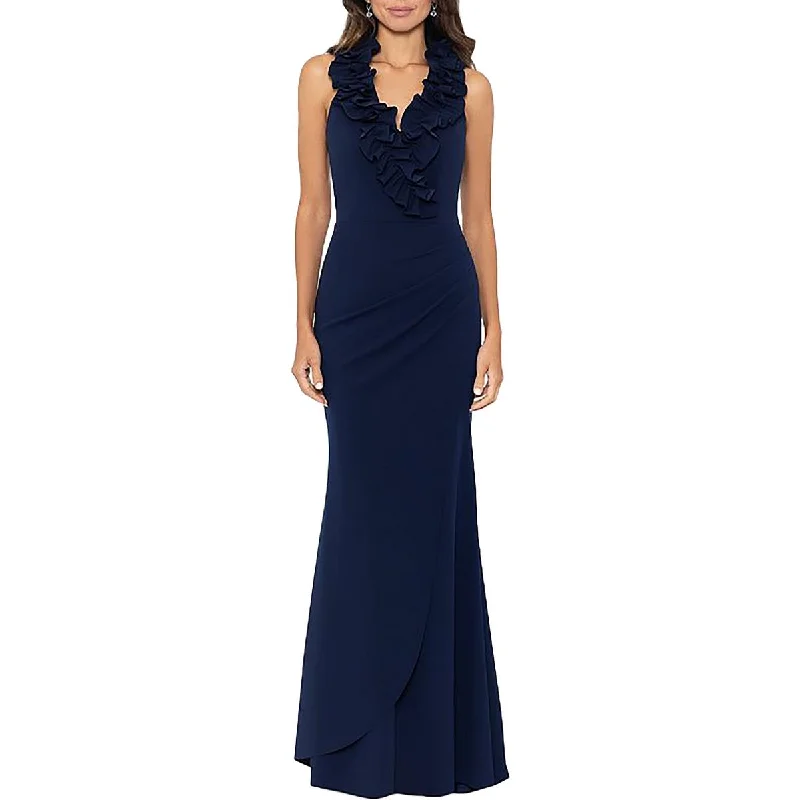 Beach dresses for casual outingsXscape Womens Petites Ruffled Long Evening Dress