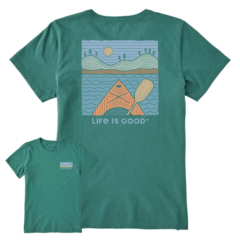 removing stains from short-sleeved men's clothingWomen's Woodblock Kayak Crusher Tee