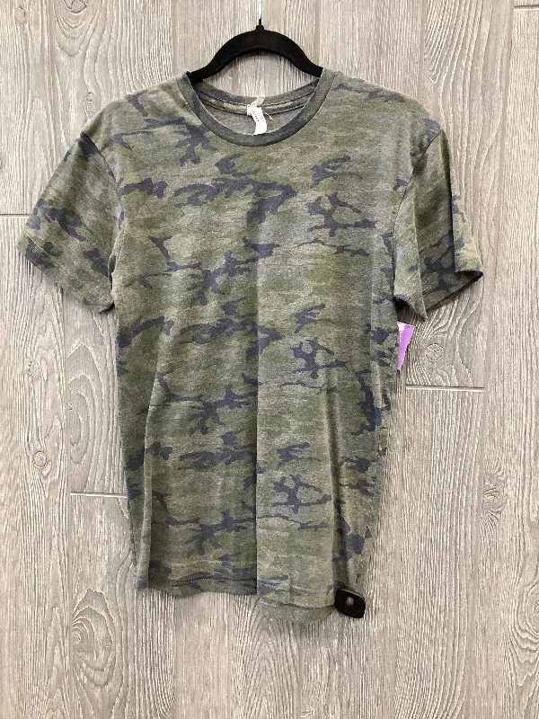 Halter neck women's topsTop Short Sleeve By Clothes Mentor In Camouflage Print, Size: S