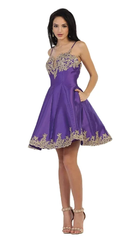 One-shoulder dresses for womenMay Queen MQ1445