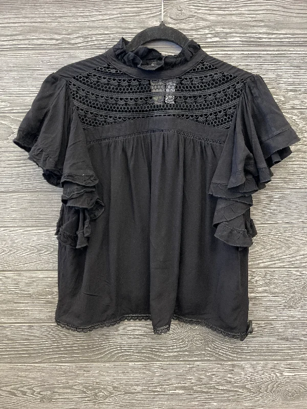 Easy-care women's topsTop Short Sleeve By Clothes Mentor In Black, Size: S