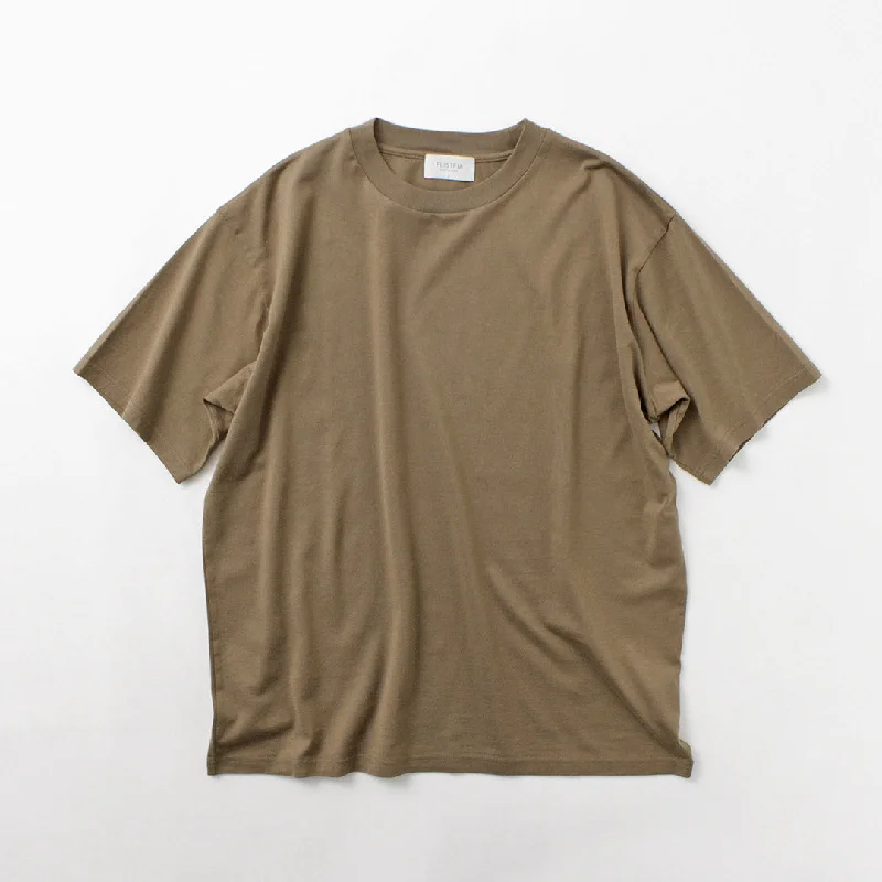 tops with zippers for menFLISTFIA / Crew Neck T-Shirt