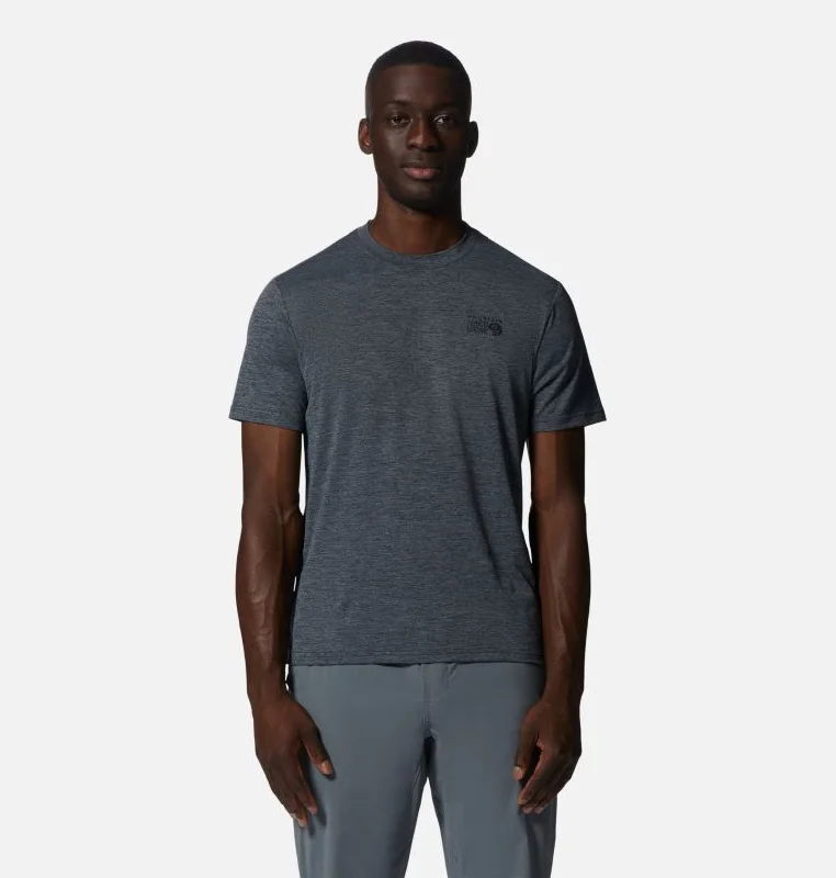 men's short-sleeved tops with a bold print or patternMen's Sunblocker Short Sleeve - Dark Storm Heather