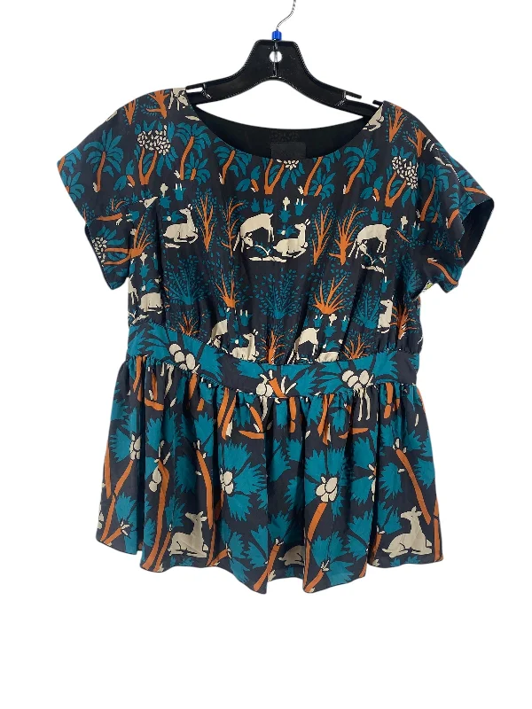 Petite women's topsTop Short Sleeve By Anthropologie In Multi-colored, Size: 8