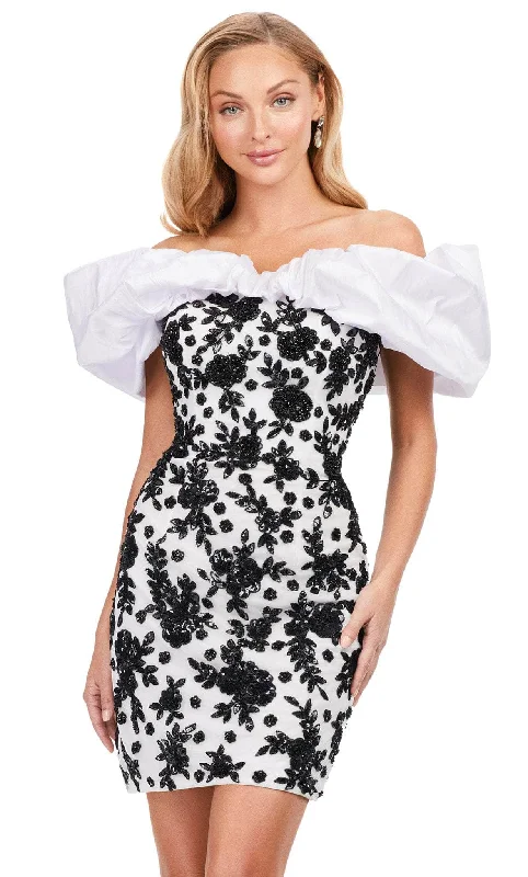 Cold-shoulder dresses for womenAshley Lauren 4613 - Short Sheath Dress