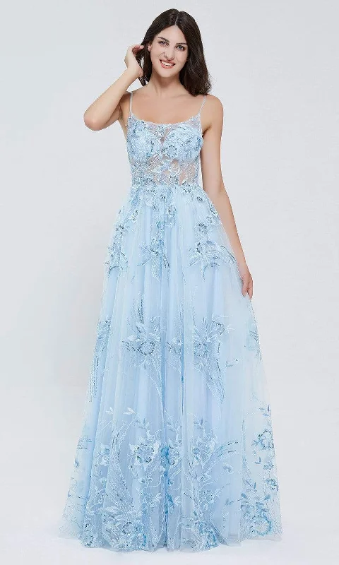 Silk dresses for womenJ'Adore Dresses - J20018 Floral Embellished Prom Gown