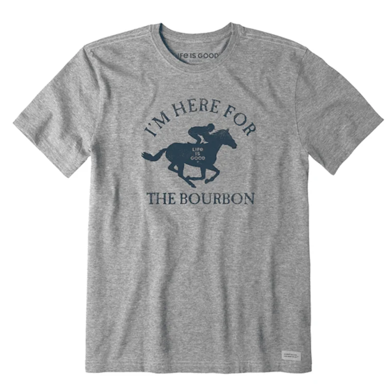 short-sleeved men's clothing that is machine washableMen's Horse Bourbon Crusher-LITE Tee