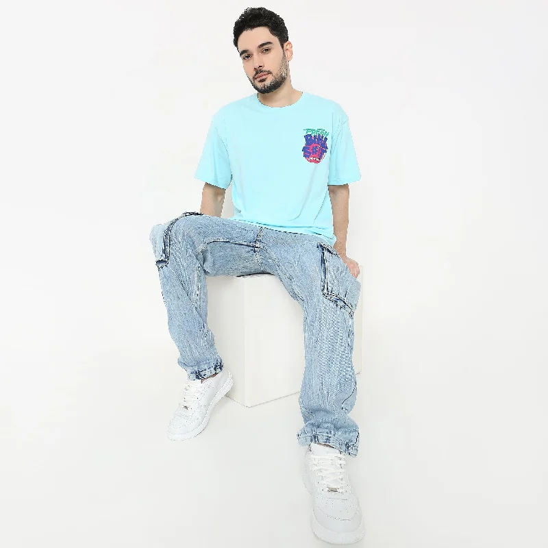 denim shirts for menOversize Graphic T-Shirt