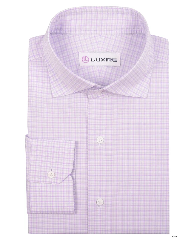 pullovers for menAlumo Soft Purple Tartan Checks