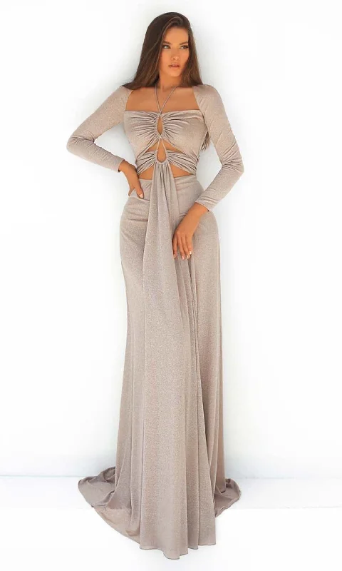 Midi dresses for womenTarik Ediz 51005 Prom Dress