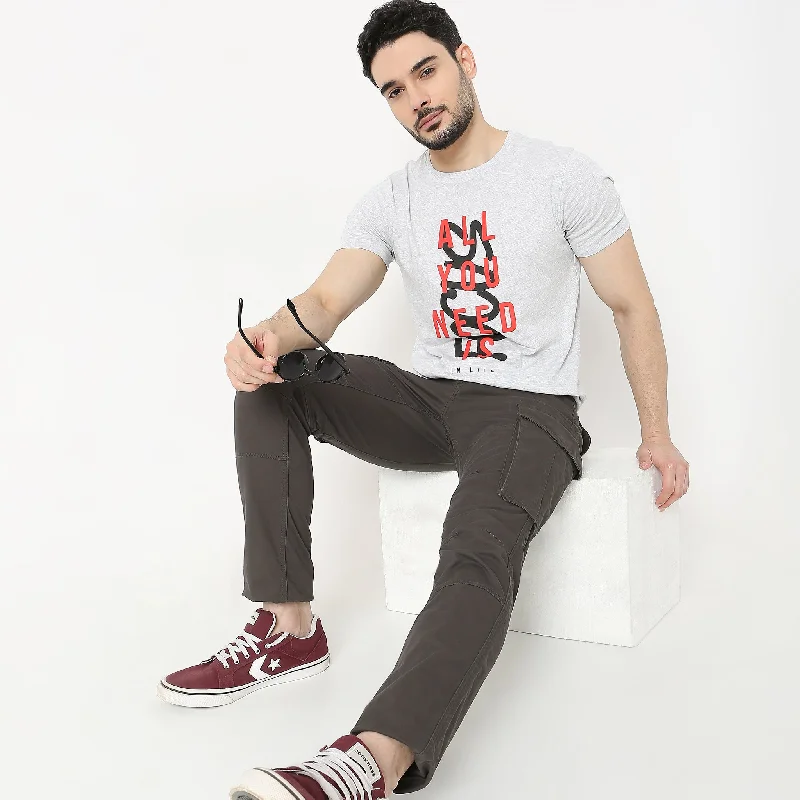 leather jackets for menRegular Fit Graphic T-Shirt