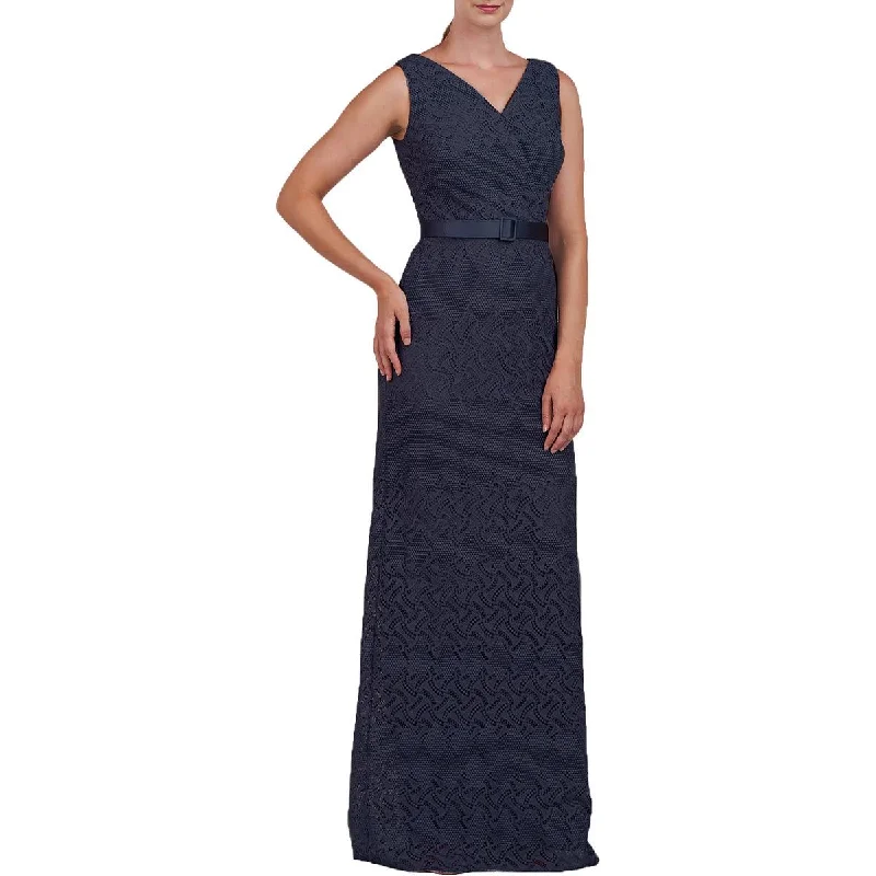 Velvet dresses for womenKay Unger New York Womens Lace Long Evening Dress