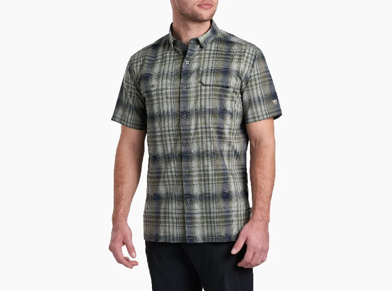 men's short-sleeved button-down shirtsMen's Response Shirt - Olive Night