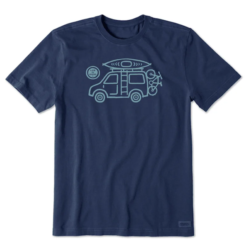 short-sleeved men's tops featuring eco-friendly materialsMen's Tribal Sprinter Short Sleeve Tee