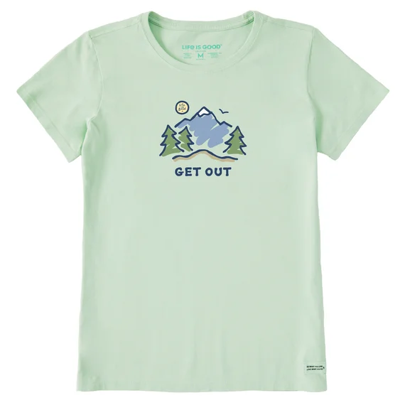 short-sleeved shirts for men with a wrinkle-free finishWomen's Get Out Mountain Short Sleeve Tee