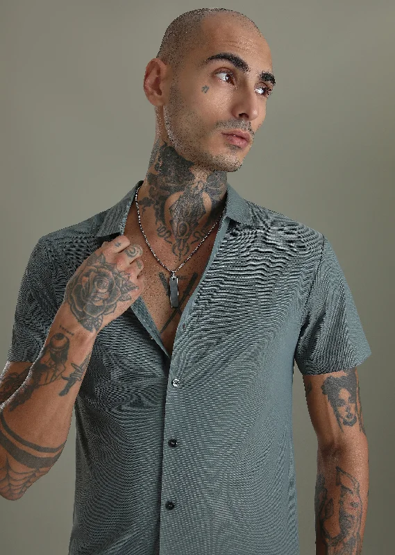 casual vests for menGrey Stitchless Shirt