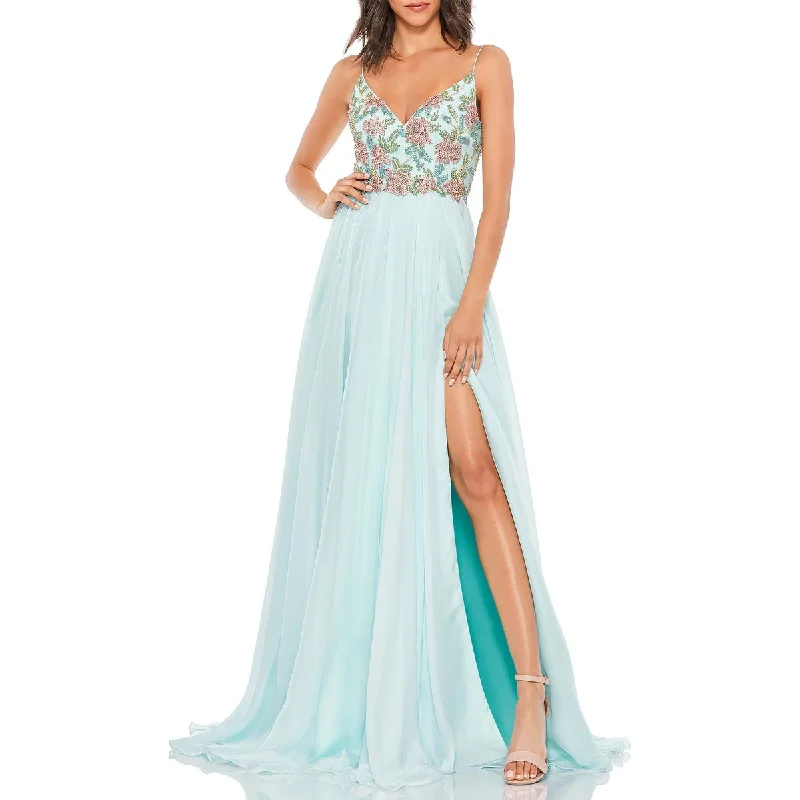 Workwear women's dressesMac Duggal Womens Embellished Long Evening Dress