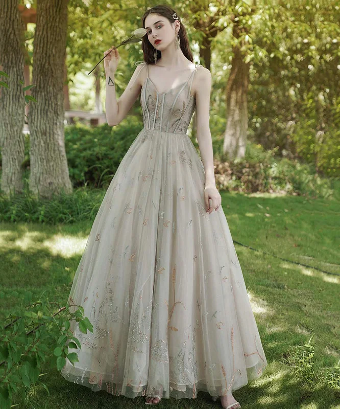 Mini dresses for womenStylish tulle long prom dress evening dress  8514
