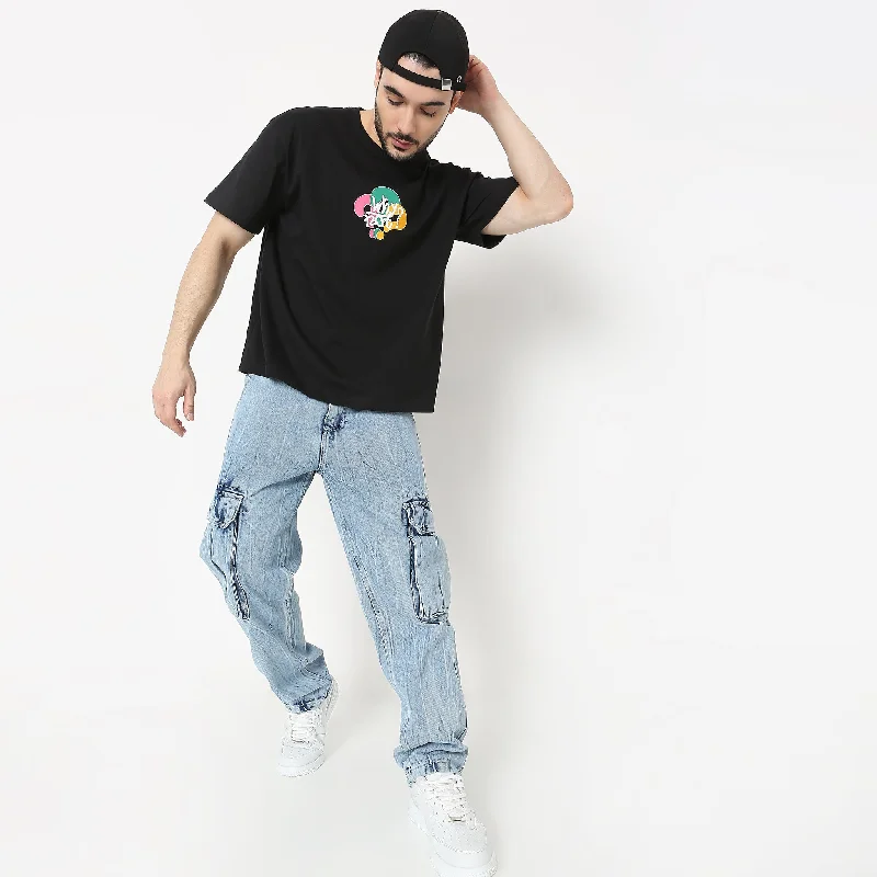 blouses for menOversize Graphic T-Shirt