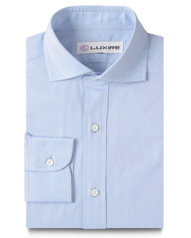 tops with logos for menGrandi and Rubinelli Zenith Blue Herringbone
