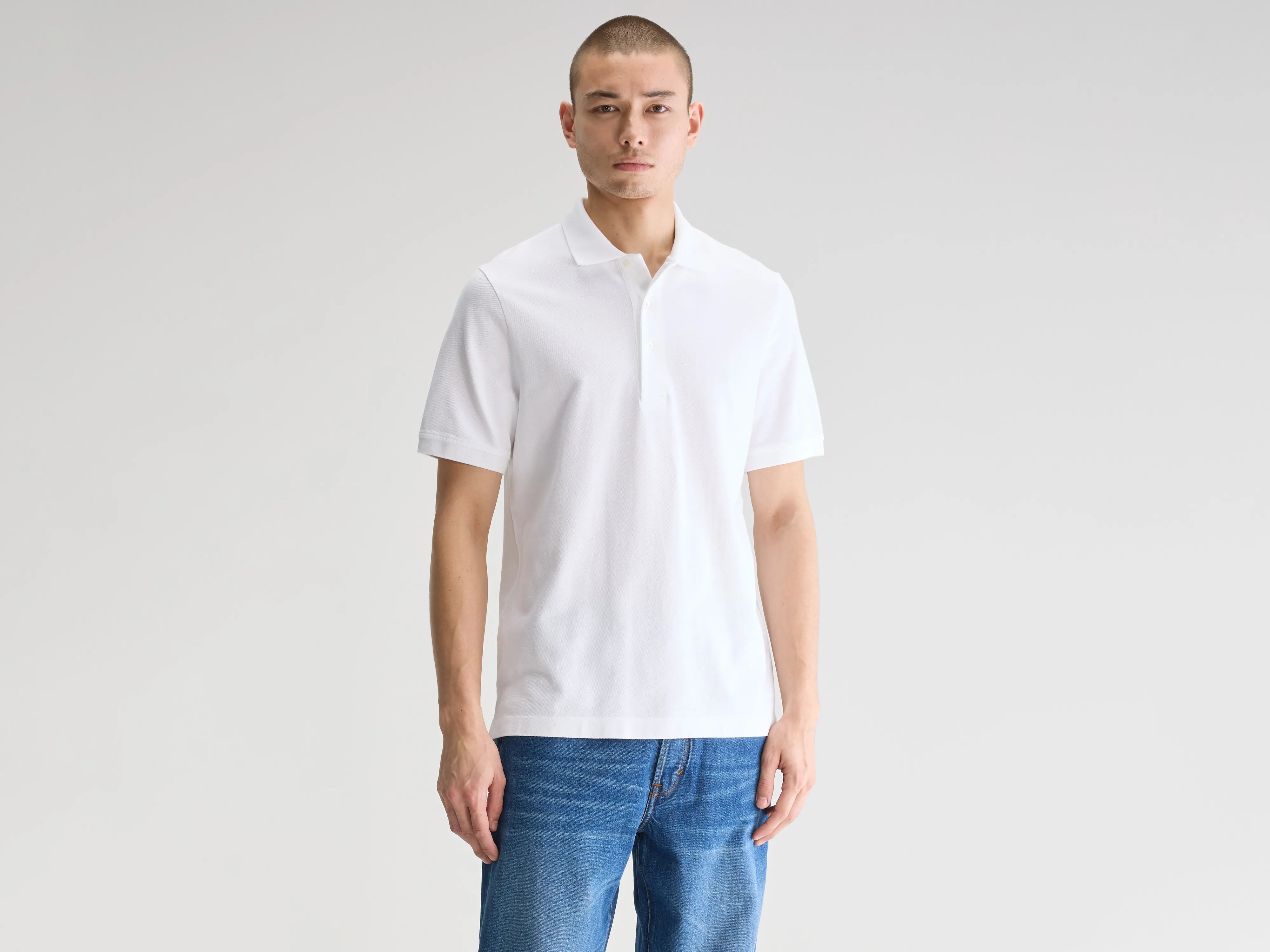 accessories to pair with short-sleeved shirts for menVilon relaxed polo (251 / M / WHITE)
